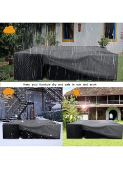 FASHION HOME Waterproof Extra Large Furniture Cover Sectional Sofa Outdoor Table and Chair Set Covers  - Image 3