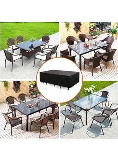 FASHION HOME Waterproof Extra Large Furniture Cover Sectional Sofa Outdoor Table and Chair Set Covers  - Image 5