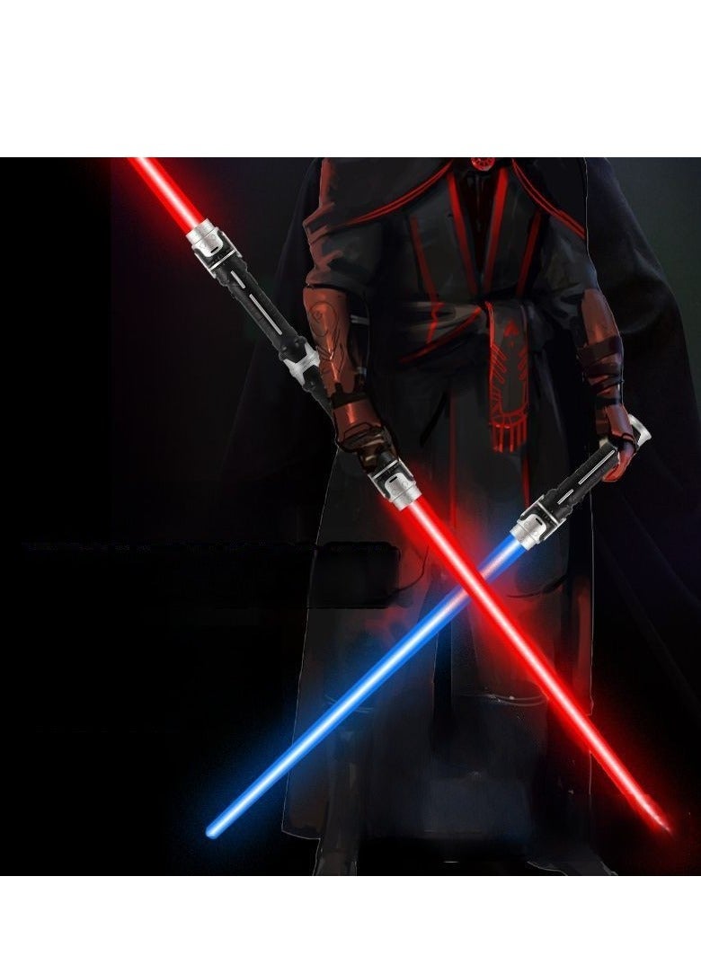 2Pcs Laser Sword Star Wars Flash Light Stick Boy Wars Lightsaber Retractable Sword Light Toys - Image 2