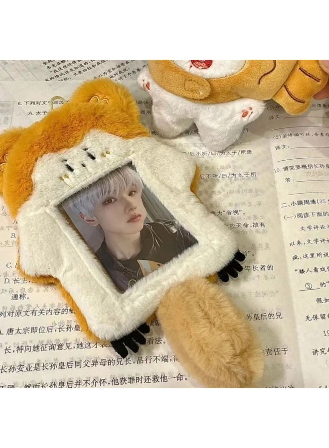 NIBEMINENT 1 - Piece Yugui Dog Melody Kpop Photo Card Holder Pendant Key Chain ID Badge Holder ID Card Holder Photo Card Protector for School ID Office ID Access Card for Women Girls