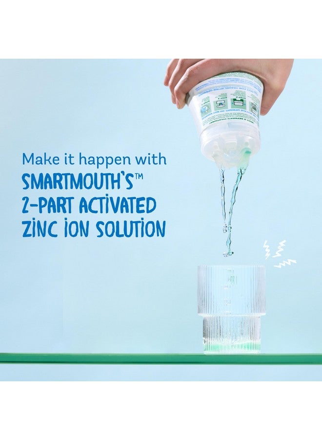 SmartMouth Dds Activated Clinical Mouthwash With Tongue Cleaner - Adult Mouthwash For Fresh Breath - Clinical Strength Mouthwash For Gum Health, Gingivitis & More - Clean Mint Flavor, 16 Fl Oz - Image 4