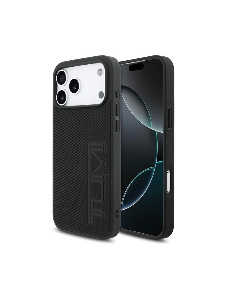 CG MOBILE TUMI [Official Licensed] Protective Case Designed for iPhone 17 Pro Max |Ballistic Pattern 3D Rubber Case -Black - Image 1