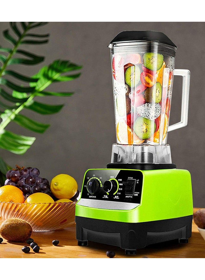 JIHAM Heavy Duty Commercial Grade Blender 5500W Green  - Image 3