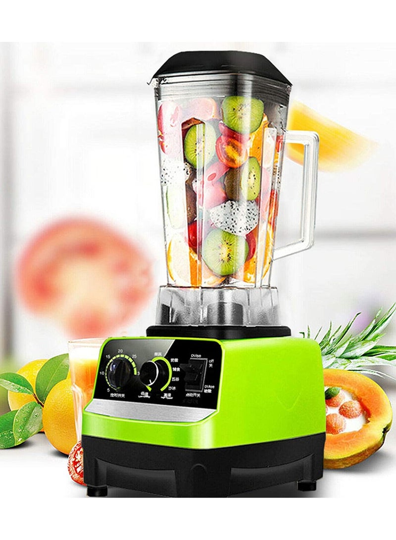 JIHAM Heavy Duty Commercial Grade Blender 5500W Green  - Image 1