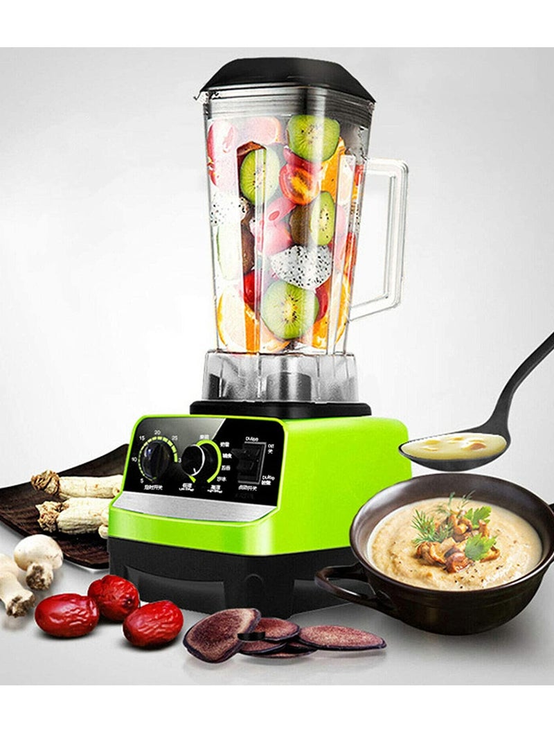 JIHAM Heavy Duty Commercial Grade Blender 5500W Green  - Image 4
