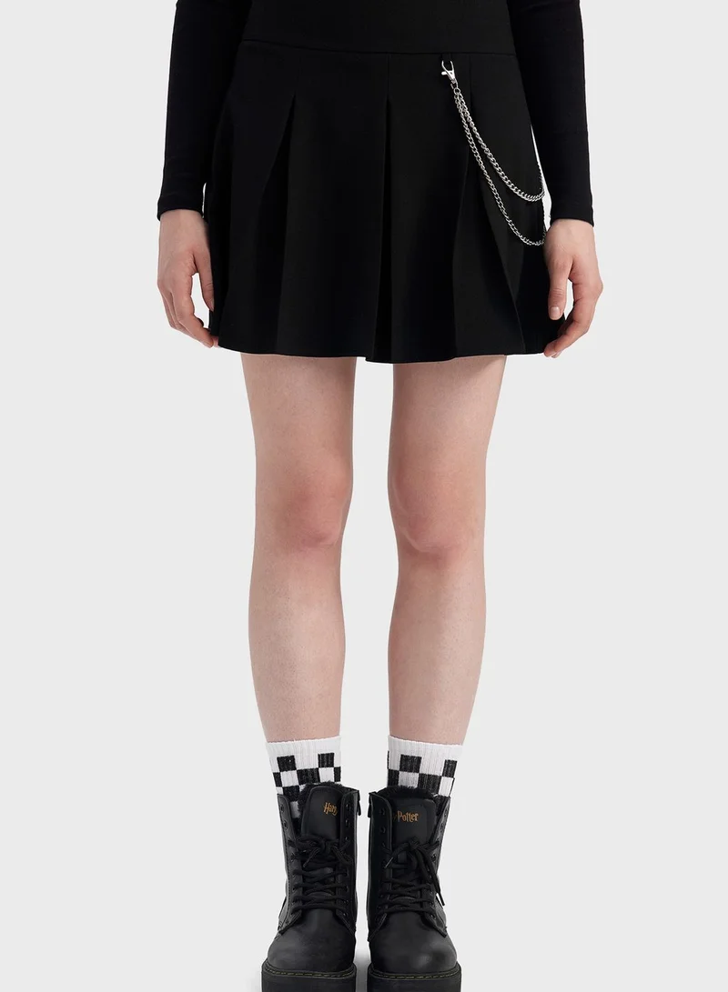 DeFacto Pleat Mini Skirt