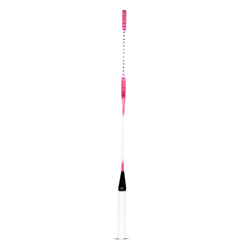 SKELETON Aluminum Badminton Light Weight Racquet,Shuttle Pack of3 | (White - Pink) - Image 5