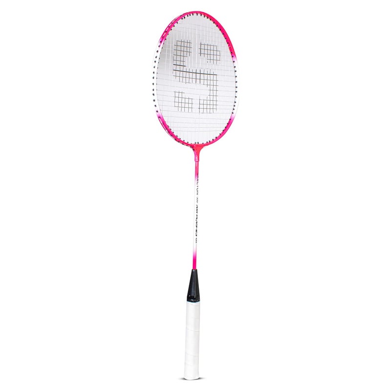 SKELETON Aluminum Badminton Light Weight Racquet,Shuttle Pack of3 | (White - Pink) - Image 4