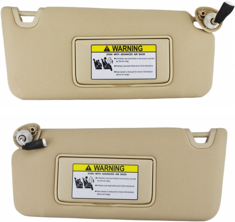 DEMULAX Beige Sun Visor for Honda Accord (2008-2012) - Image 1
