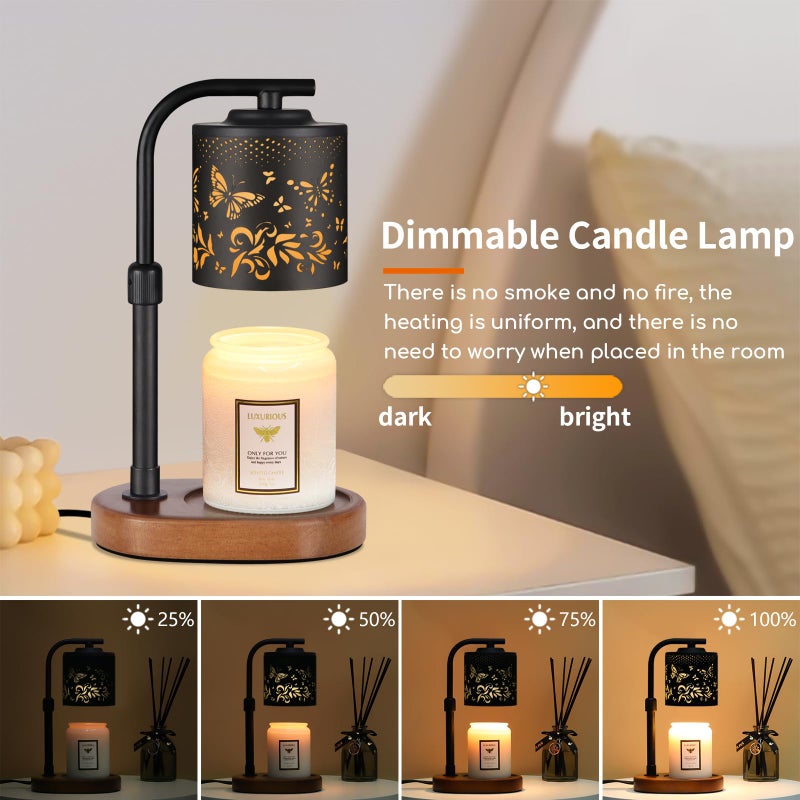 kobodon Candle Warmer Lamp with Timer,Birthday Gifts for Women Mom,Adjustable Height for Scented Jar Candles,Electric Candle Lamp Warmer for Home Decor(Butterfly) - Image 5