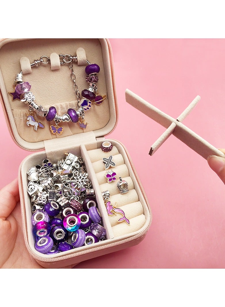 KASTWAVE DIY Charm Bracelet Making Kit Bracelet Beads Girls Jewelry Making Kit Bracelet For Kids - Image 3