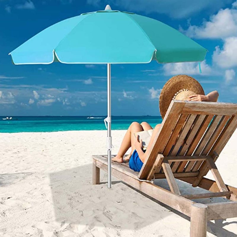 RAINPOPSON RAINPOPSON Garden Umbrella Outdoor Big Size 2 Pcs 42in WaterproofSun lite Proof Super Cloth Patio Garden Outdoor Umbrella 7ft42in Cyan Maroon Pack of 2  - Image 2