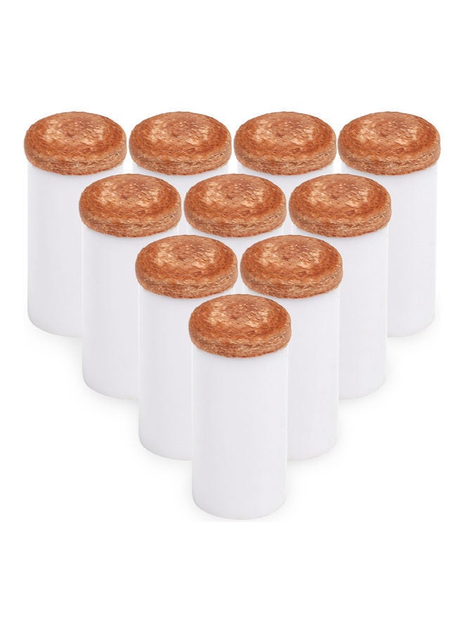 NIBEMINENT 10-Piece Billiard Cue Hard Plastic Nozzles - Image 2
