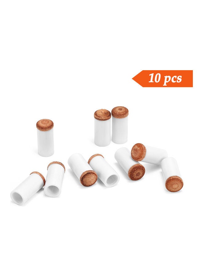 NIBEMINENT 10-Piece Billiard Cue Hard Plastic Nozzles - Image 4