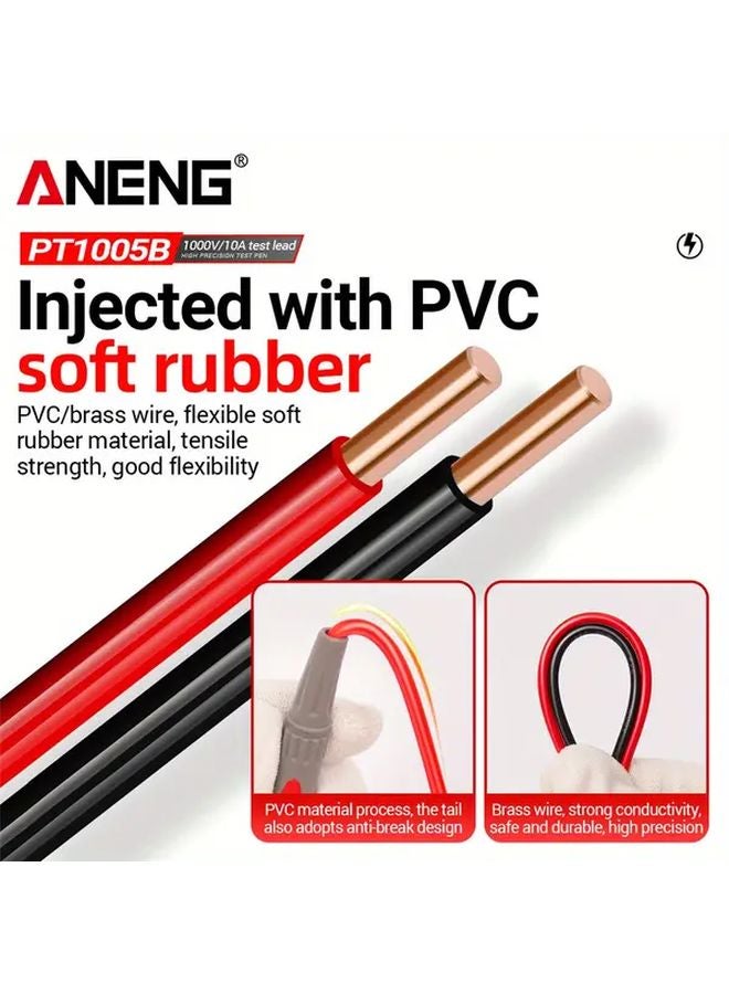 ANENG PT1005B Digital Multimeter Probe Test Lead Kit 10A 1000V Current Voltmeter Tester - Image 2