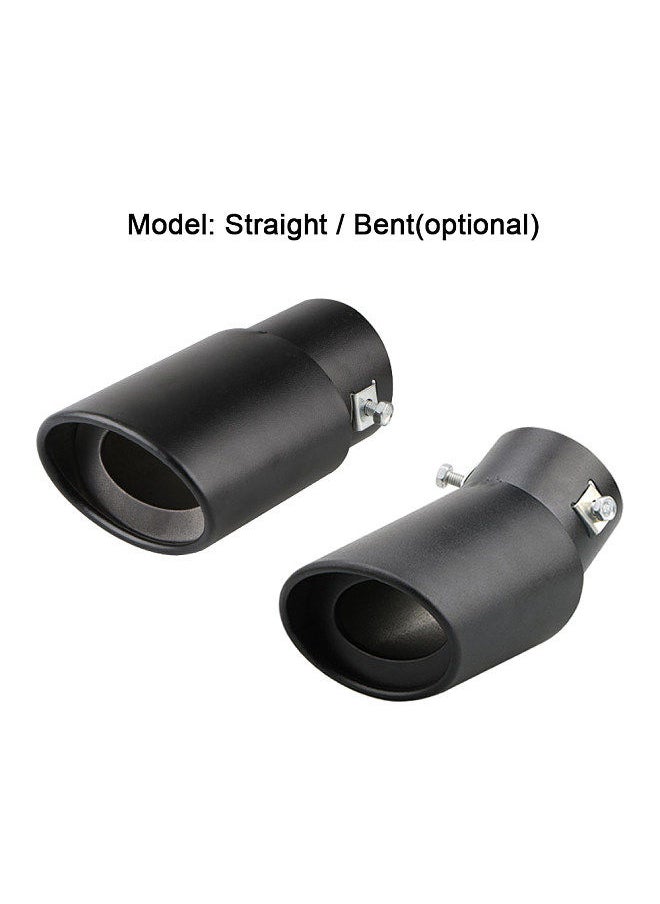 Generic - Universal Exhaust Tips 1.5-2.1 Inch Inlet Car Auto Exhaust Tailpipe Stainless Steel Modification Accessories High-Temperature Resistant - Image 1