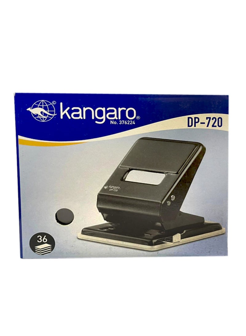 Kangaro مثقاب ورق ثنائي الفتحة DP-720 بقدرة 36 ورقة - قطعة واحدة - متوسطة التحمل - بألوان متنوعة - Image 1