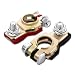 HEVLE 2PCS Battery Terminal Connector Positive Negative Auto Battery Cable Terminal Top Post With Plastic Bottoms Top Post Batteries Connectors Compatible with Cars Pure copper2PCS - Image 2