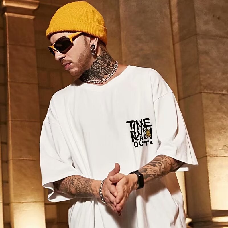 Summer Oversize Short Sleeve T-Shirt Men'S Fashion Brand Loose Youth Plus Size National Fashion Plus Size Half Sleeve 8Xl - Image 4