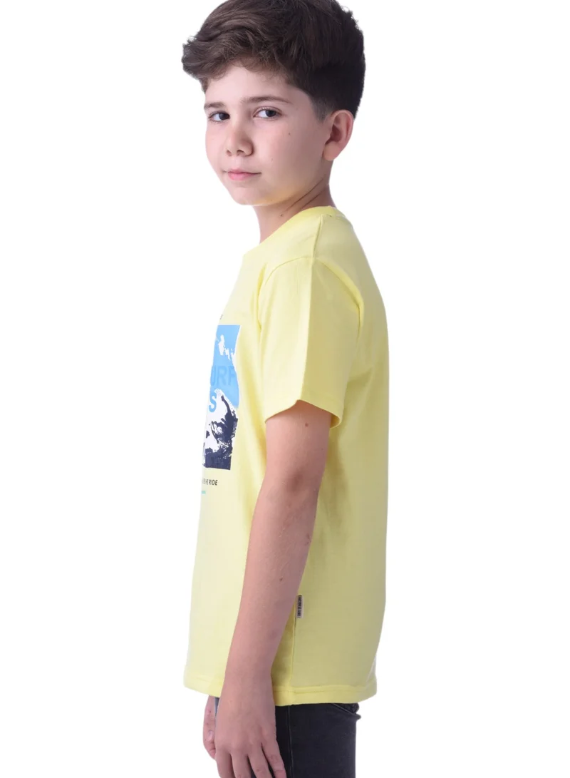 victor and jane victor and jane Boys Graphic T-shirt- Light Yellow