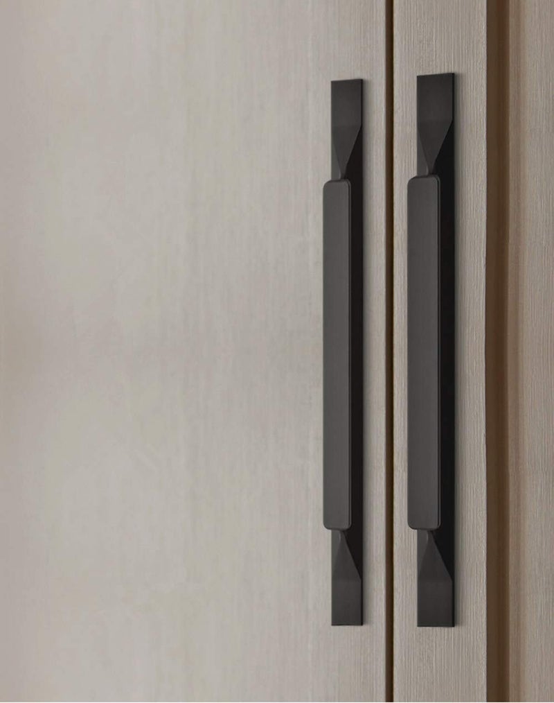 Shozafia Kitchen Cabinet Pulls - Black Cabinet Handles - 5 Pack Long Cabinet Hardware for Drawers Dresser Furniture Pulls (3.78 inches Hole Center - 6.3 inches Length) - Image 4