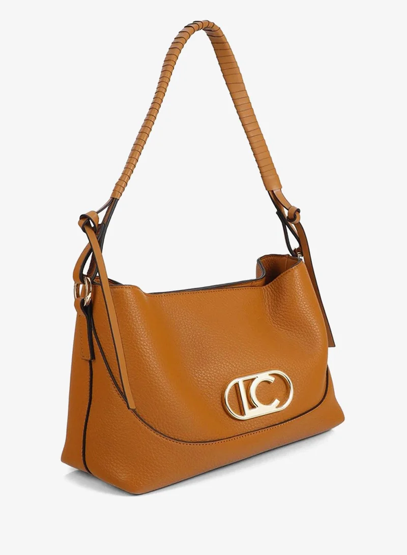 Lola Casademunt Faux Leather Crossbody Braided Handle and Bow