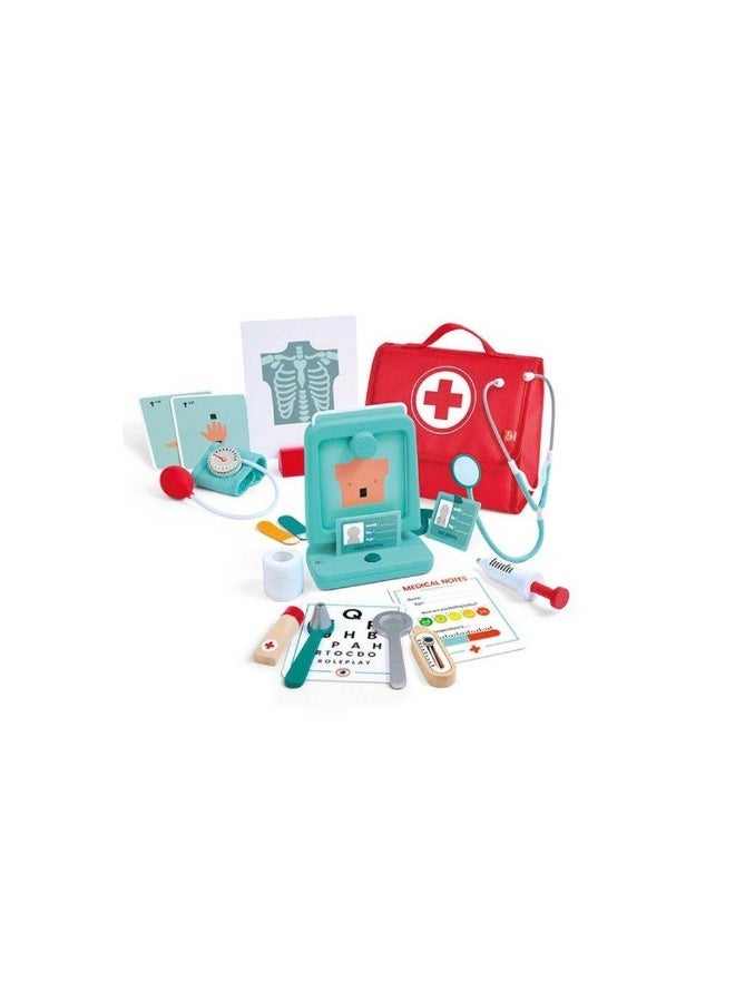 Hape مجموعة ألعاب الطبيب الصغير من هابي (22 قطعة) - Image 1