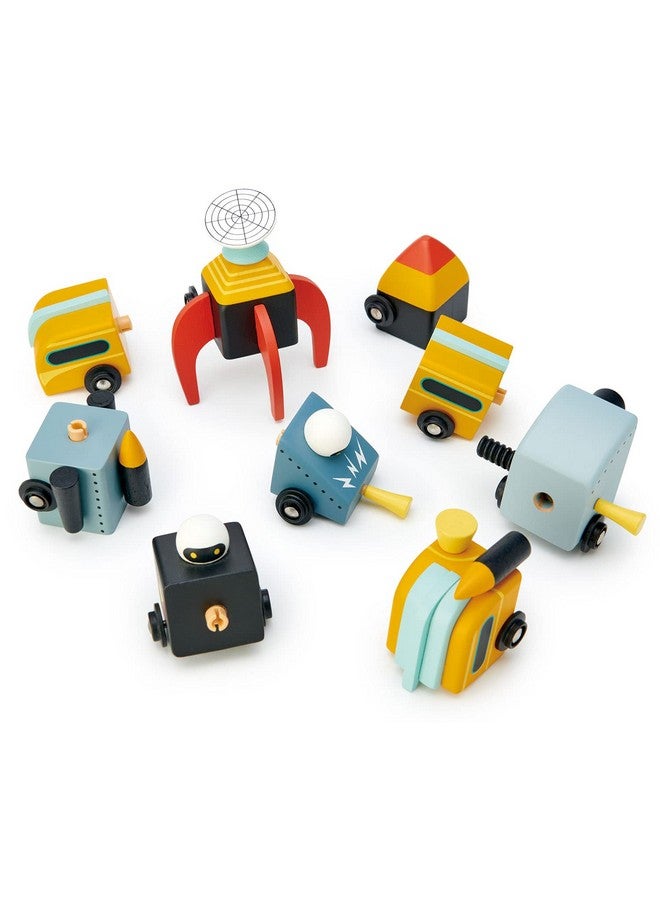 Tender Leaf Toys Space Race Mix And Match Space Themed Vehicles Toy Set Creative Pretend Play For Kids 3+ - Image 4