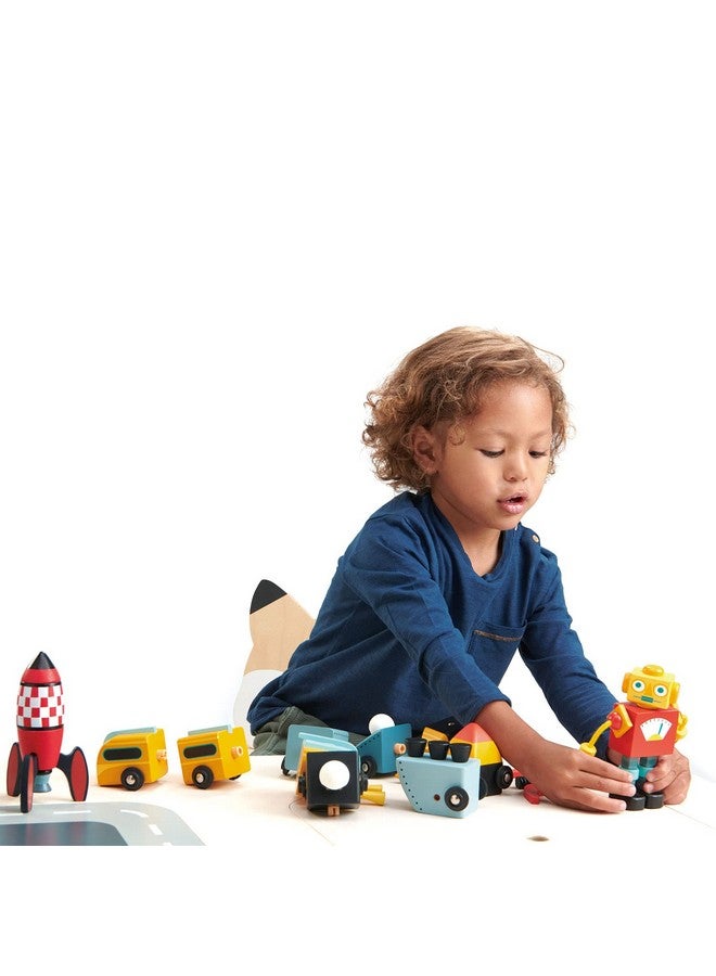 Tender Leaf Toys Space Race Mix And Match Space Themed Vehicles Toy Set Creative Pretend Play For Kids 3+ - Image 5