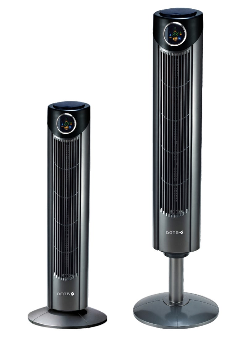 Dots Tower fan 42", 3 Speed control, 12 hours timer 45W, TTW-668R, Black - Image 2