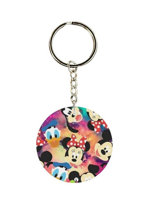 Mickey Mouse Printed Double Sided Keychain