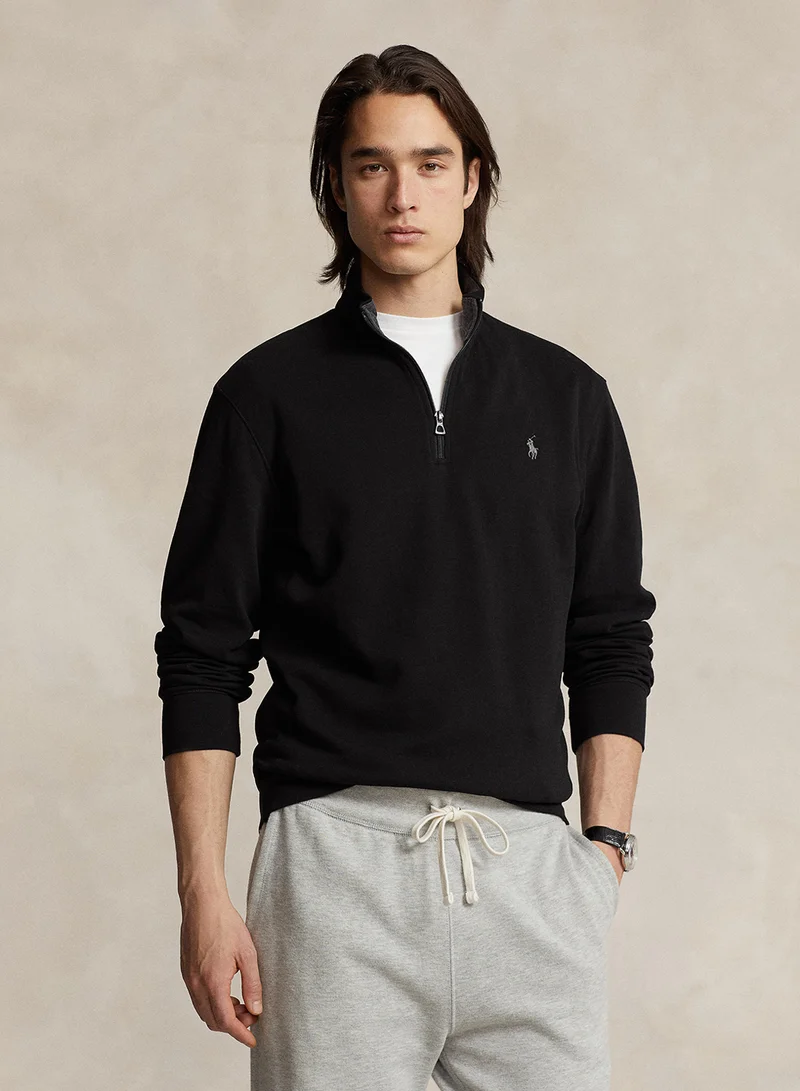 POLO RALPH LAUREN Luxury Jersey Quarter-Zip Pullover for Men