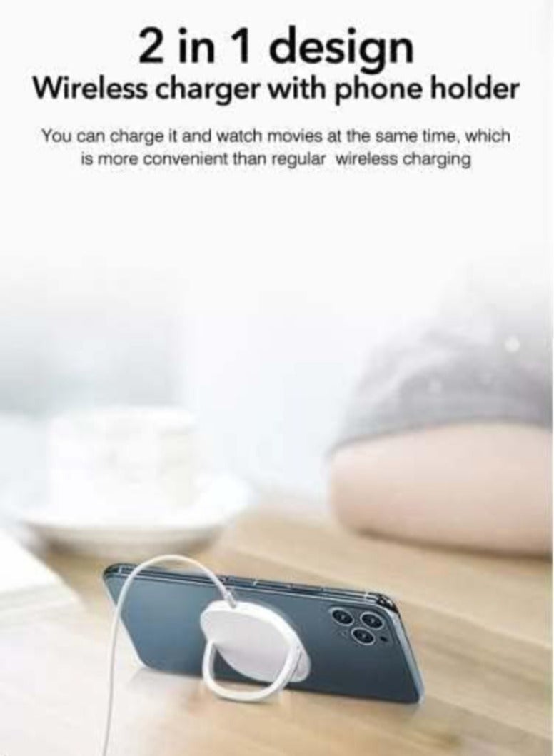 AROAQ MagSafe Wireless Magnetic Portable Charger 15W USB-C for iPhone 14 Pro/14 Pro Max, iPhone 14/14 Plus, iPhone 13 Pro/13 Pro Max and all MagSafe Compatible devices with Magnetic Lock - Image 1