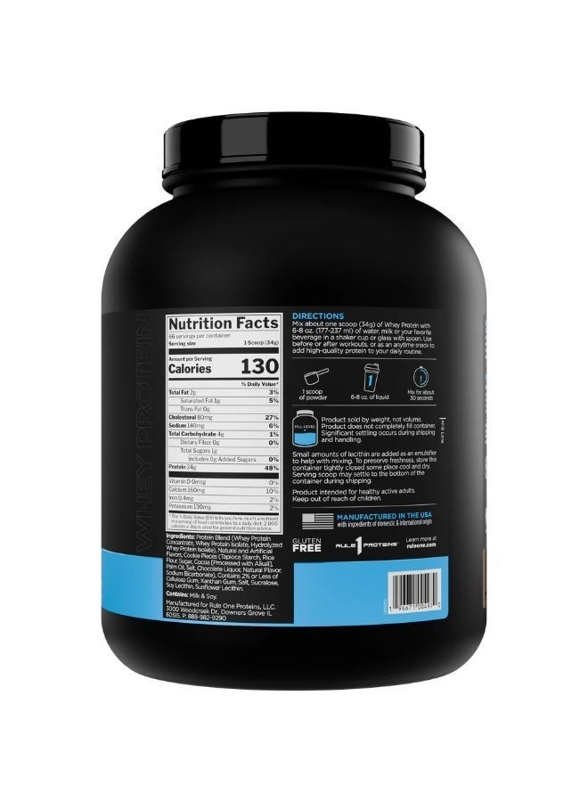 RULE 1 100% Whey Blend, Support Muscle Recovery, Muscle Growth, Cookies and Cream , 4.95 lbs - Image 4