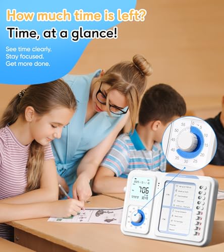Nixroork 3-in-1 Visual Timer & ADHD Tool for Kids|Adults, Task Timer with Chore Chart Board, Visual Schedule for Kids with Autism, Daily Checklist for Home, School, Classroom, Desk - Image 5