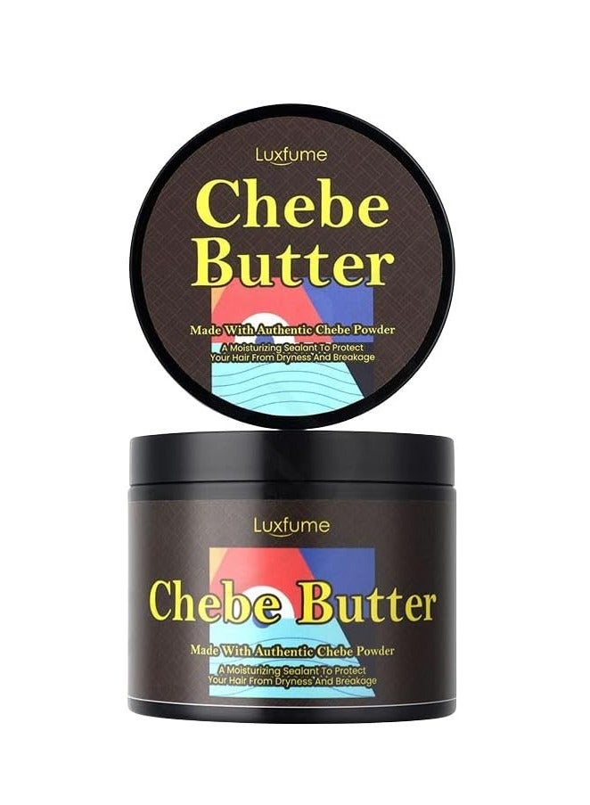 لوكس فيوم hebe Hair er, Organic Hair Growth Products Made With Chebe Powder, Castor Oil, Shea er, For Split Ends Treatment, Nourishing Vegan Afro Hair Products Oil For All Hair Types 102g - Image 1