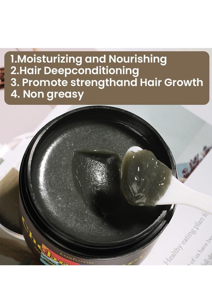 لوكس فيوم hebe Hair er, Organic Hair Growth Products Made With Chebe Powder, Castor Oil, Shea er, For Split Ends Treatment, Nourishing Vegan Afro Hair Products Oil For All Hair Types 102g - Image 4