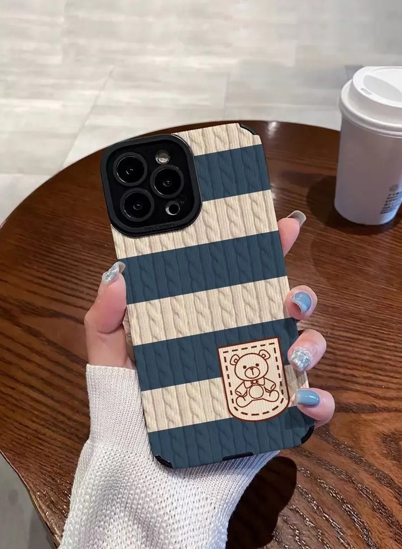 شي إن غطاء هاتف كرتوني مضلع مقاوم للسقوط بتصميم بسيط وجذاب، مقاوم للماء والصدمات والخدش متوافق مع ايفون ١٦ بروماكس