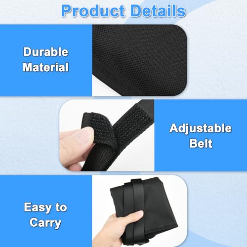 Homakover Airplane Seat Back Organizer & Storage, Airplane Tray Table Cover for Personal Items, Airline Seat Hanging Pockets Media Pouch,Reusable Travel Essentials, Fits Tablets, Cell Phone,Water Bottle (Black) - Image 4