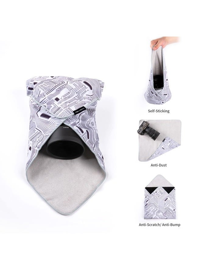 PGYTECH Protective Wrap, Anti-scratch Lens Camera Wrap, Lens protector, Magic Self-Adhesive Cloth Protective Camera Wrapper for DSLR/Camera Lens/Phone/Accessories - Image 3
