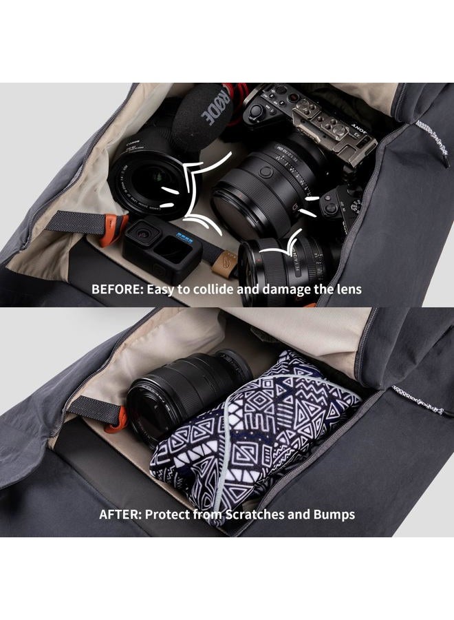 PGYTECH Protective Wrap, Anti-scratch Lens Camera Wrap, Lens protector, Magic Self-Adhesive Cloth Protective Camera Wrapper for DSLR/Camera Lens/Phone/Accessories - Image 2