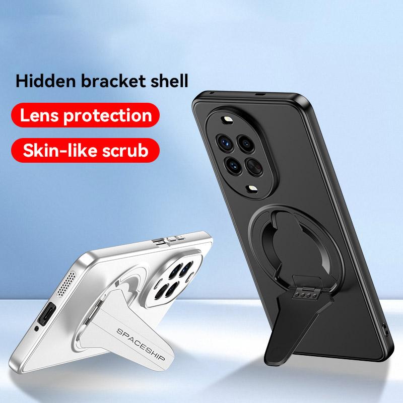 إيروريكس جراب هاتف قابل للطي مزود بحامل SpaceShip MagSafe لهاتف Huawei nova 14 Pro (ذهبي صحراوي) - Image 2