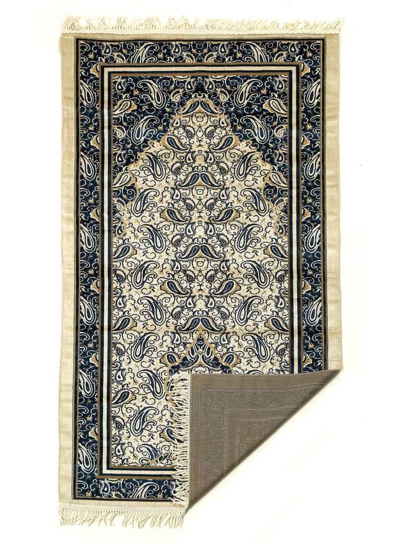 Vitacelli Prayer Mat 614GSM Anti-Slip Velvet Top Islamic Prayer Mat New Design Thick Padded Sajadah Prayer Rug for Men Women Eid Gift Ramadan ( 140cm X 70cm) - Image 3