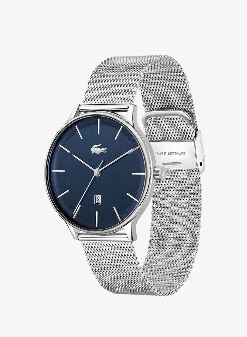 Lacoste  Club Collection Analog Quartz Watch For Men With Silver Stainless Steel Mesh Bracelet - 2011200 for Men | Best Price UAE