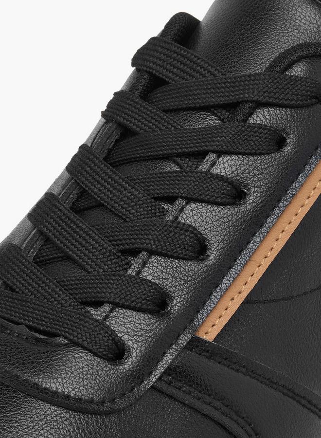 LBL by Shoexpress Men Panelled Sneakers with Lace-Up Closure - Image 4