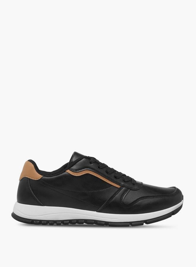 LBL by Shoexpress Men Panelled Sneakers with Lace-Up Closure - Image 3