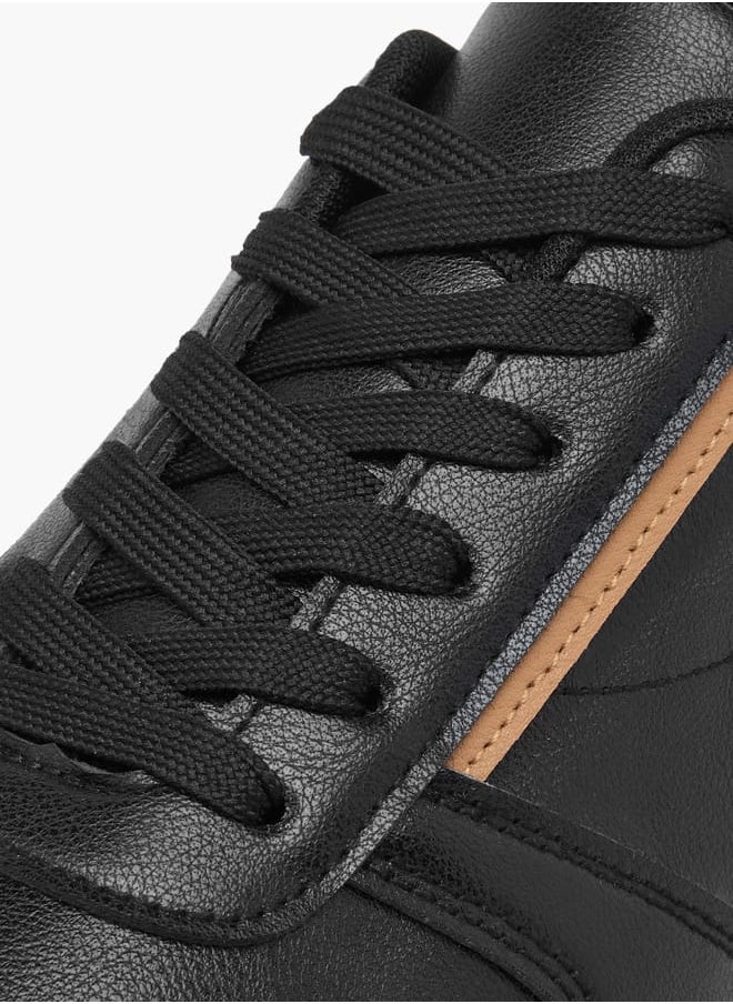 LBL by Shoexpress Men Panelled Sneakers with Lace-Up Closure  - Image 4