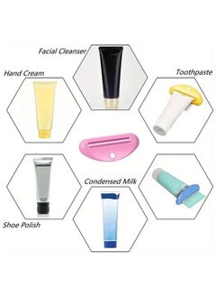 Goolsky 2pcs Toothpaste Tube Squeezer, Toothpaste Tube Clips, Manual Toothpaste Dispenser, Multifunction Facial Cleanser Dispenser Squeezer, Bathroom Accessories  - Image 2