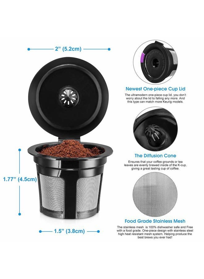 InwodiTeki Reusable Coffee Filters, 2 Pack 6-12 Cup Cone Coffee Filters #4 Basket Permanent Replacement Coffee Filters with Stainless Steel Mesh Fit for Cuisinart Coffee Maker Filter and Brewers - Image 3