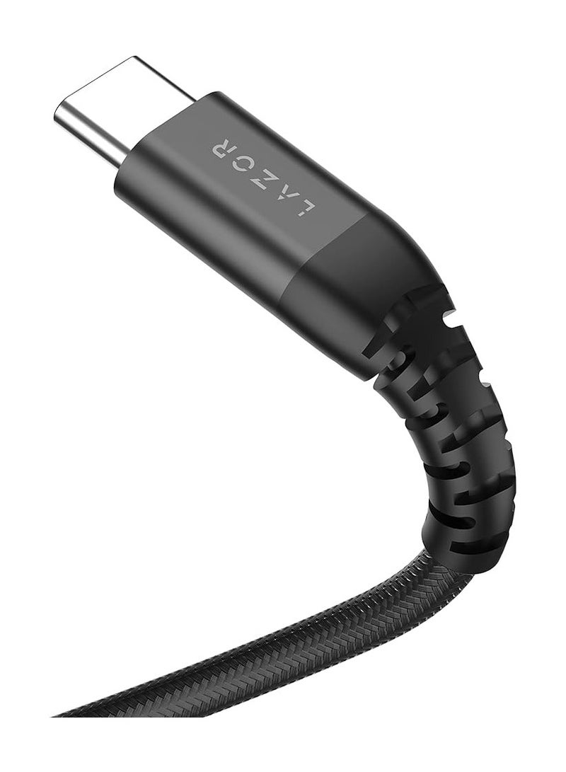 Lazor Flow L Fast Charging Cable With Pd20W Type-C To Lightning Cl90 Black- 3M, USB - Image 3